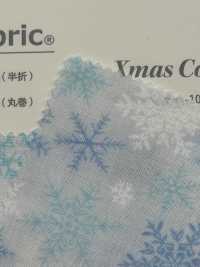 DX10363S Padrão De Floco De Neve Grande De Natal HAndworks*Fabric® Lawn[Têxtil / Tecido] VANCET subfoto