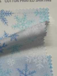 DX10363S Padrão De Floco De Neve Grande De Natal HAndworks*Fabric® Lawn[Têxtil / Tecido] VANCET subfoto