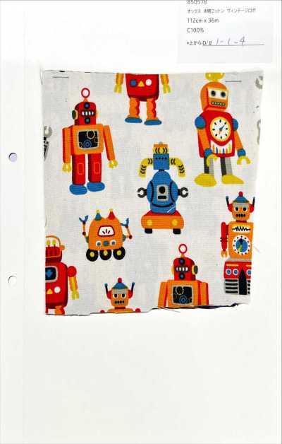 850578 Oxford de algodão cru Vintage Robo