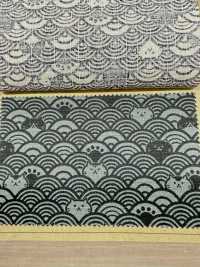 AP41903 FUKUFUKU Cat Dobby (Redondo)[Têxtil / Tecido] COSMO TEXTILE subfoto