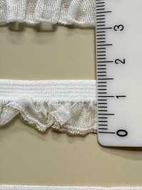 HW-3036 Babado De Organza Com Glitter Dourado E Fita Elástica[Cabo De Fita] Sem Nome Foto secundária