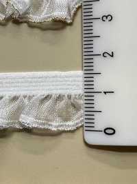 HW-3037 Babado De Organza Com Glitter Prateado E Fita Elástica[Cabo De Fita] Sem Nome Foto secundária