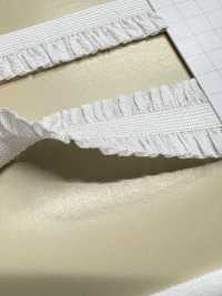 HW-3041 Fita Elástica De Nylon Com Babados Duplos[Cabo De Fita] Sem Nome Foto secundária