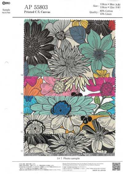 AP55803-DR Lona Floral C/L (Meia Dobra)