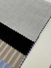 11569 Acabamento Duplo De Listras Dobby Em Escada De Algodão/linho Tingido[Têxtil / Tecido] SUNWELL subfoto