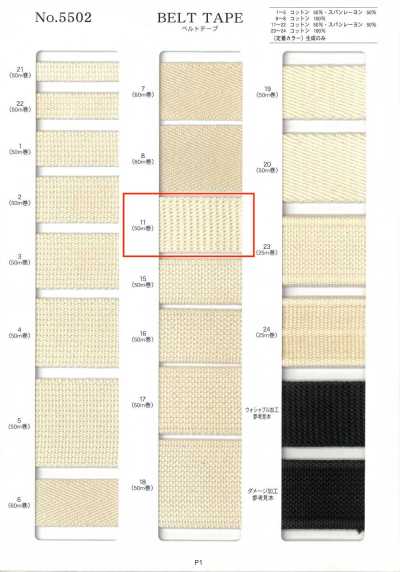 NO5502-11 Fita para cinto, trama Burberry
