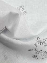 1026-648-1 60 Lawn Embroidery Cat[Têxtil / Tecido] HOKKOH Foto secundária