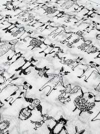 1026-625-10 60 Animais De Jardim Que Se Dão As Mãos[Têxtil / Tecido] HOKKOH Foto secundária