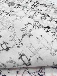 1026-625-10 60 Animais De Jardim Que Se Dão As Mãos[Têxtil / Tecido] HOKKOH Foto secundária