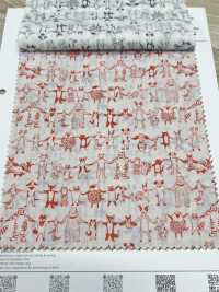 1026-625-10 60 Animais De Jardim Que Se Dão As Mãos[Têxtil / Tecido] HOKKOH Foto secundária