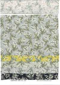 KTS7135 Tecido De Algodão Com Estampa Floral Pequena E De Gatos[Têxtil / Tecido] Algodão Kobayashi Foto secundária