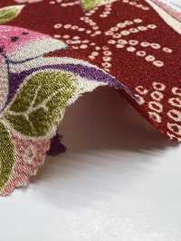 KKP2338-D-UMENIHITTA Futako Chirimen Ameixa E Hikita[Têxtil / Tecido] Uni Textile(Komon Studio) Foto secundária