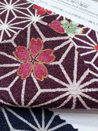 KKP2338-D-ASANOHA Coleção De Tesouros Futako Chirimen[Têxtil / Tecido] Uni Textile(Komon Studio) Foto secundária