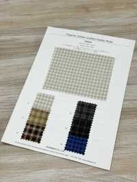 3SG040 Xadrez Dobby Em Algodão Orgânico[Têxtil / Tecido] Chambray Foto secundária