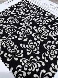 KKP3338-D-KIKUZKS Crisântemos Futako Chirimen[Têxtil / Tecido] Uni Textile(Komon Studio) Foto secundária