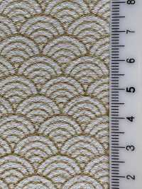 KKP3338-D-SEIKAIHA Futako Chirimen Seigaiha[Têxtil / Tecido] Uni Textile(Komon Studio) Foto secundária