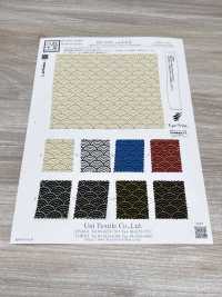 KKP3338-D-SEIKAIHA Futako Chirimen Seigaiha[Têxtil / Tecido] Uni Textile(Komon Studio) Foto secundária