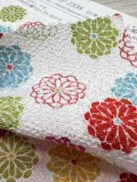 KKP2338-D-HAIKARA Futako Chirimen Haikara Kogiku[Têxtil / Tecido] Uni Textile(Komon Studio) Foto secundária