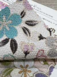 KKP2338-D-SKRZKS Flores De Cerejeira Futako Chirimen[Têxtil / Tecido] Uni Textile(Komon Studio) Foto secundária