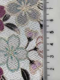 KKP2338-D-SKRZKS Flores De Cerejeira Futako Chirimen[Têxtil / Tecido] Uni Textile(Komon Studio) Foto secundária