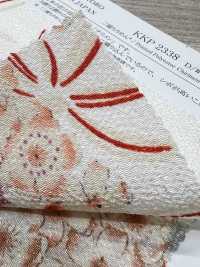 KKP2338-D-SKRMSB Futako Chirimen Sakura Musubi[Têxtil / Tecido] Uni Textile(Komon Studio) Foto secundária