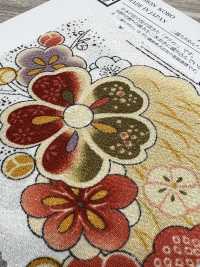 KKP2338-D-SYOCHIKU Futako Chirimen Pinho, Bambu E Ameixa[Têxtil / Tecido] Uni Textile(Komon Studio) Foto secundária