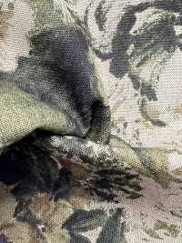 7026-1730-1 Estado Do Tear De Linho Com Flores Grandes[Têxtil / Tecido] HOKKOH Foto secundária