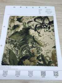 7026-1730-1 Estado Do Tear De Linho Com Flores Grandes[Têxtil / Tecido] HOKKOH Foto secundária