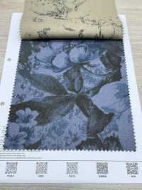 7026-1730-1 Estado Do Tear De Linho Com Flores Grandes[Têxtil / Tecido] HOKKOH Foto secundária