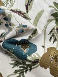 4026-1755-6 Veludo Cotelê 21W Com Estampa Floral Tingida[Têxtil / Tecido] HOKKOH Foto secundária