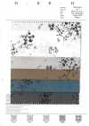 7026-1630-2 60 Tecido Typewriter com Flores Desfocadas