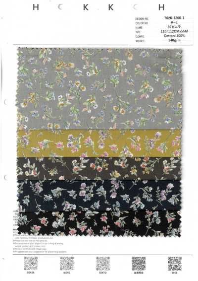 7026-1200-1 30 Viyella Floral Pequeno