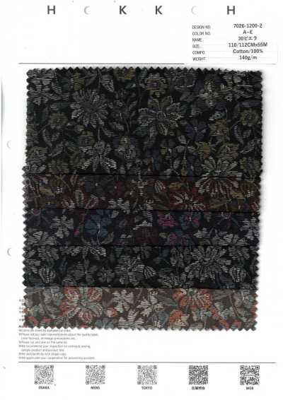 7026-1200-2 30 Viyella Touch Floral Médio