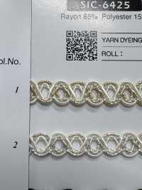 SIC-6425 Trança De Rayon Lame[Cabo De Fita] SHINDO(SIC) Foto secundária