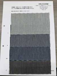 HK2220W Hickory Tingido Com Fio índigo, Produzido Em Okayama, Uma Lavagem.[Têxtil / Tecido] KOYAMA Foto secundária