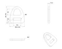 HH025 Altica Cantap D-Ring[Fivelas E Anel] Foto secundária