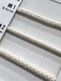 C2 Cordão De Material Natural PARTE 1 Algodão 2 Cordão Redondo Com Núcleo De 3,0 Mm[Cabo De Fita] Cordon Foto secundária