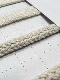 C9 Cordão De Material Natural PARTE 1 Cordão Redondo De Algodão 9 De 5,5 Mm[Cabo De Fita] Cordon Foto secundária