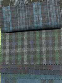 INDIA-312 Sarja Madras Tingida Com índigo[Têxtil / Tecido] ARINOBE Foto secundária