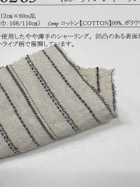 26265 40 Fios Simples De Algodão Franzido Com Listras Escovadas[Têxtil / Tecido] SUNWELL Foto secundária