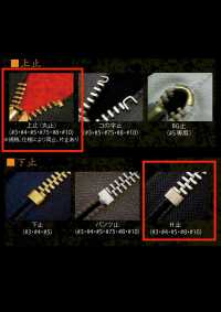 10-BK-CO-C Zíper Vintage WALDES , Preto, Tamanho 10, Fita De Algodão, Extremidade Fechada Asahi Fastener Foto secundária