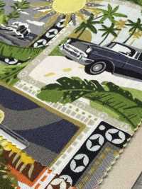 4256 Tecido De Algodão Grosso, Elegante E Relaxante, Com Patchwork Estilo Ilha.[Têxtil / Tecido] VANCET Foto secundária