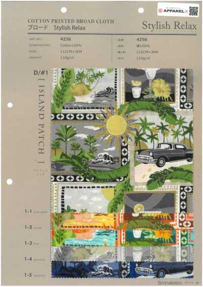 4256 Popeline Estilo Relax ISLAND PATCH