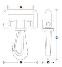 LN-R Abraçadeira De Pressão YKK LN-R 20mm-50mm[Fivelas E Anel] YKK Foto secundária