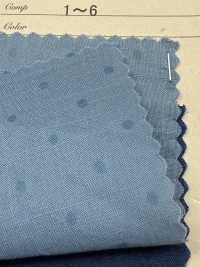 A-1510 Estampa Floral E De Bolinhas Em Índigo[Têxtil / Tecido] ARINOBE Foto secundária