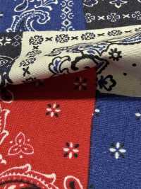 850591 Pintura Aerografada Em Tecido De Algodão Grosso Com Patchwork De Bandana[Têxtil / Tecido] VANCET Foto secundária