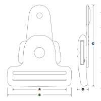 IB-KTK YKK IB-KTK Tipo De Liberação Lateral 50mm[Fivelas E Anel] YKK Foto secundária