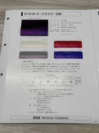 M-9100-PKK Rolo De Cores M-9100 Aurora Para Acabamento Com Picote[Cabo De Fita] MARCA ESTRELA (Hoshika) Foto secundária