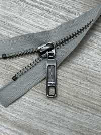 5RGTHOR-OUTLET Zíper De Metal Tamanho 5, Prata Antiga, Aberto YKK Foto secundária