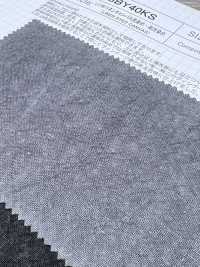 SBY40KS Tela De Linho L1/40, Tingida Com Carvão E Caqui.[Têxtil / Tecido] SHIBAYA ... Foto secundária